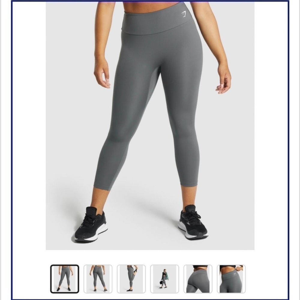 Gymshark Gray High-Waisted Leggings